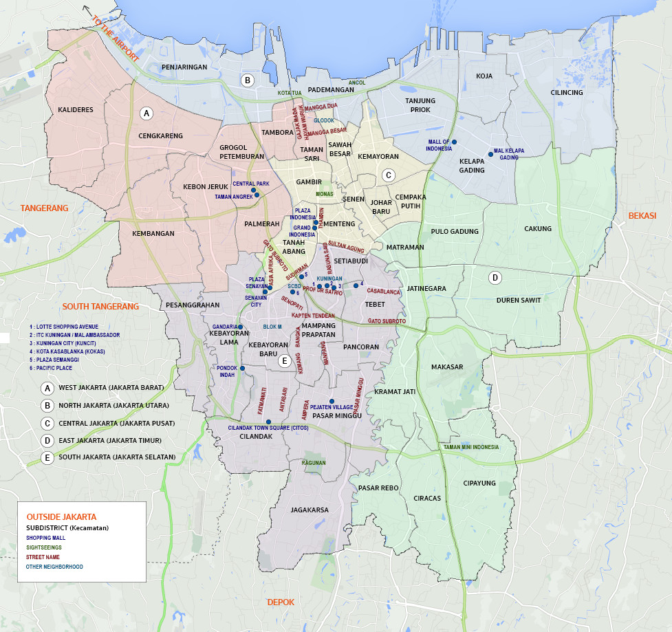 Jakarta Map for Newcomers