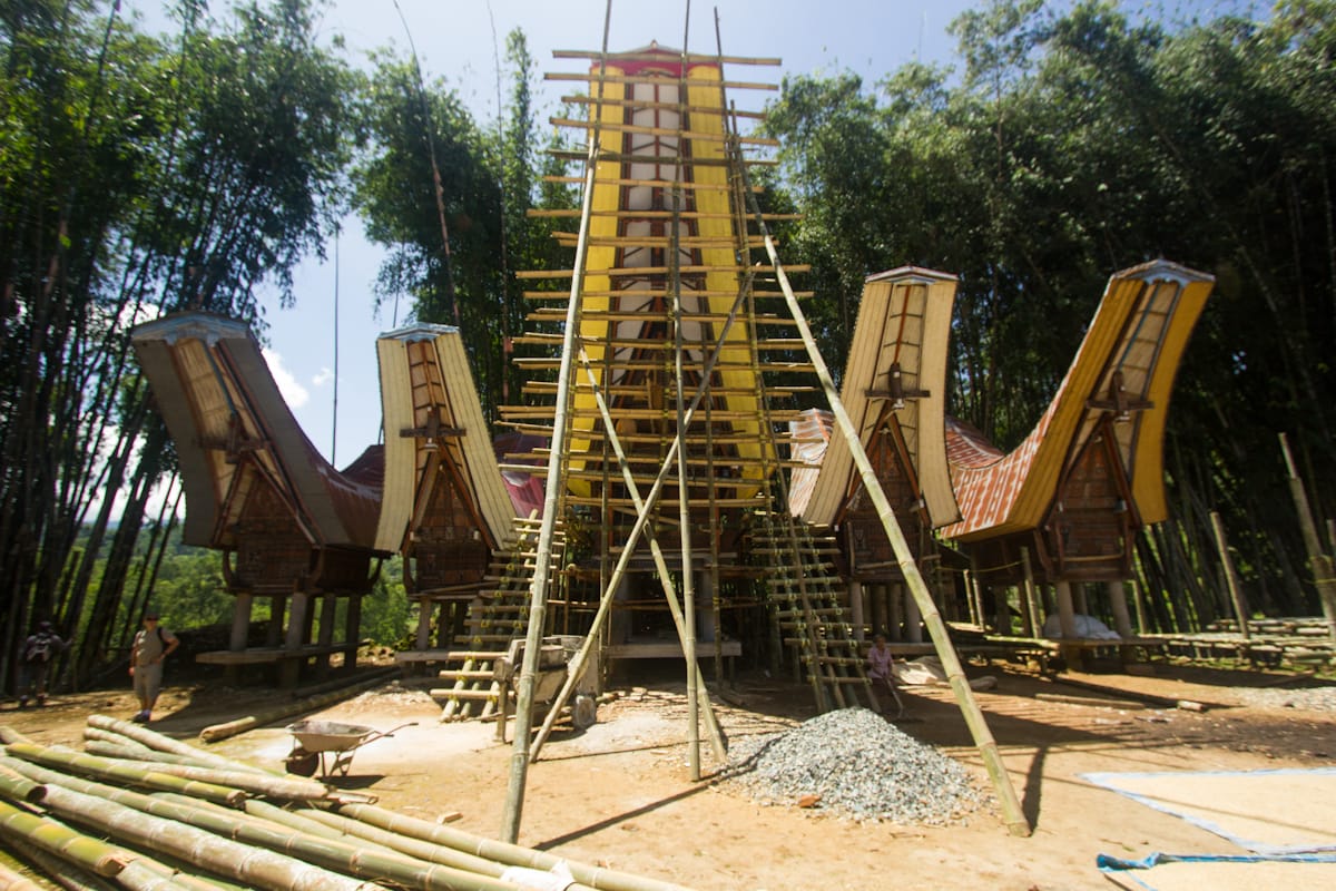 Toraja house construction