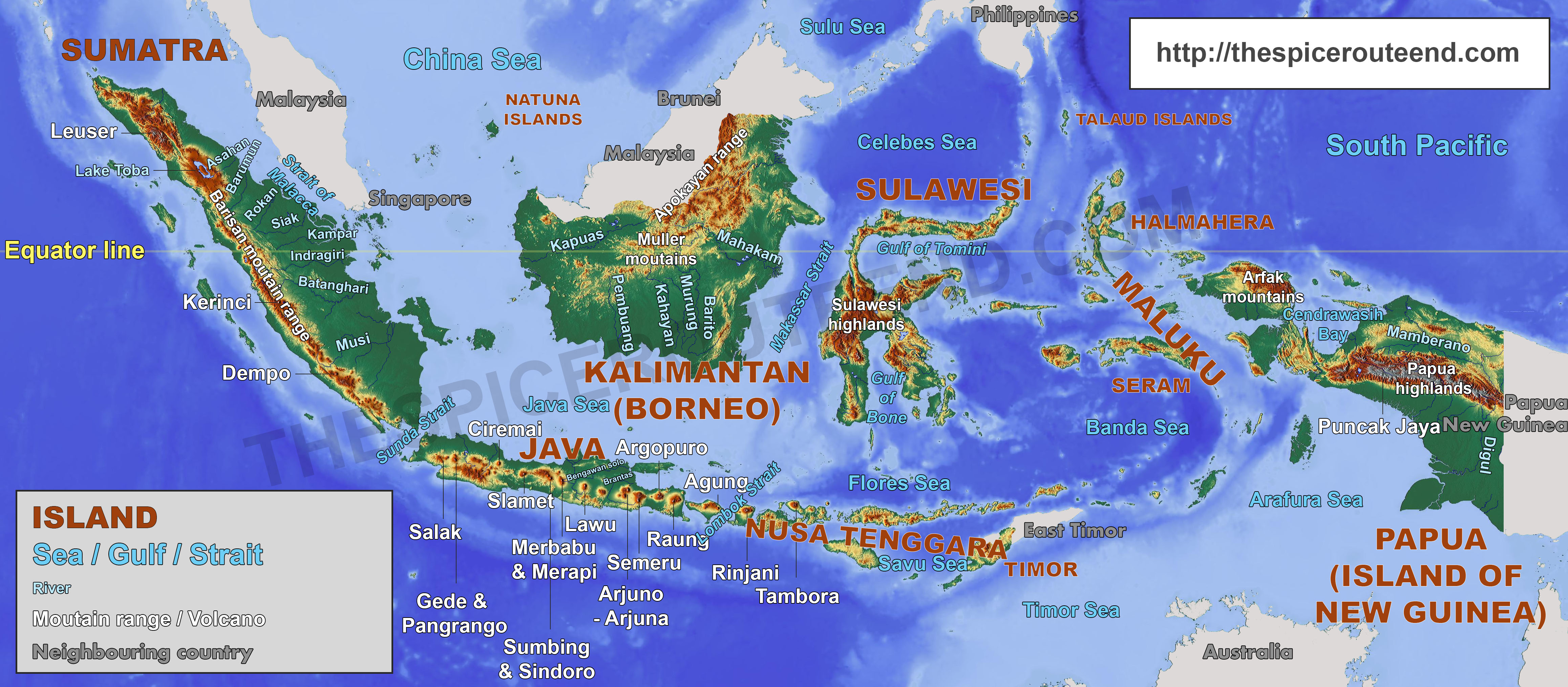 barisan mountains map