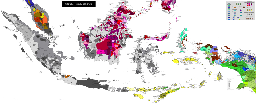 Indonesia Language Map Muturzikin