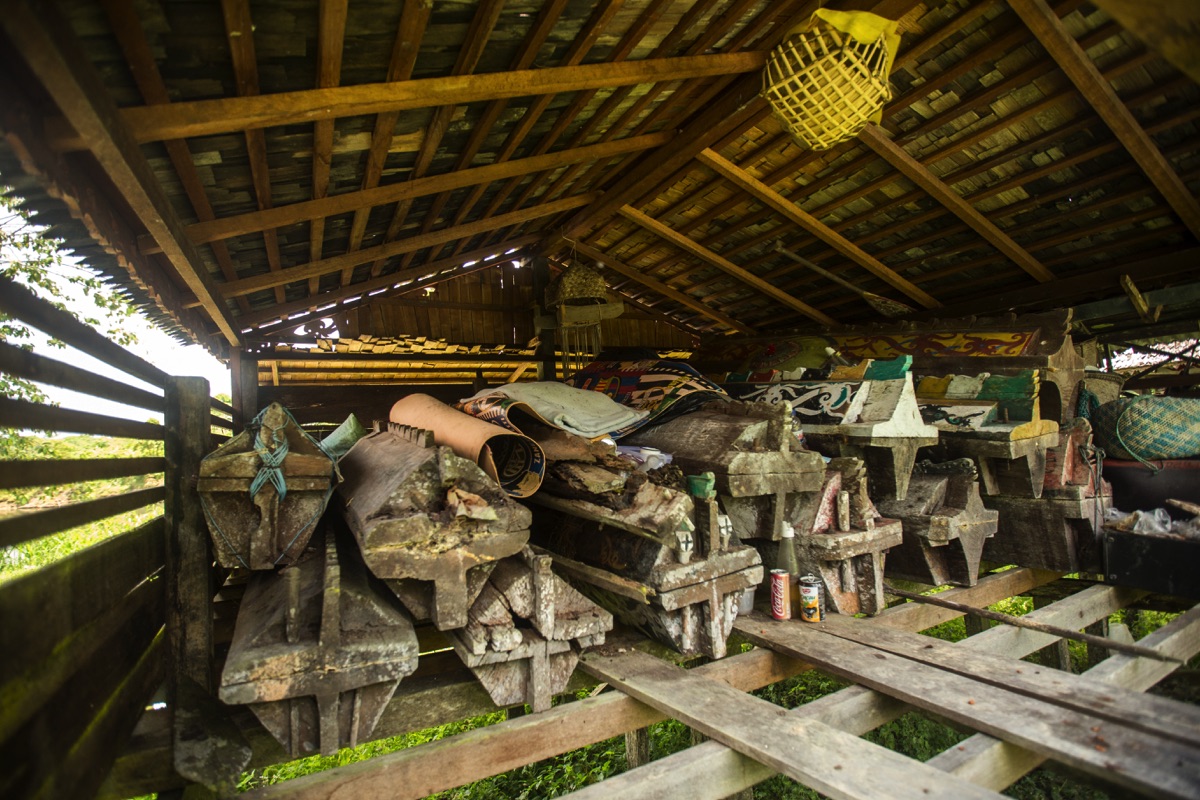 Semangkok longhouse Kalimantan